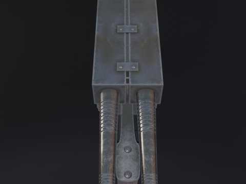 SerLea Ace - Double barrel SMG Modelo 3D