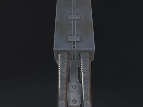SerLea Ace - Double barrel SMG 3D Model