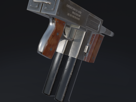 SerLea Ace - Double barrel SMG Modelo 3D