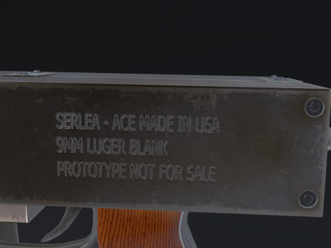 SerLea Ace - Double barrel SMG Modelo 3D