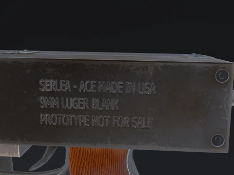 SerLea Ace - Double barrel SMG 3D Model