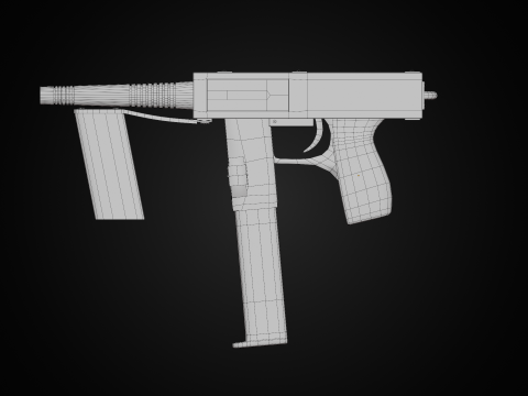 SerLea Ace - Double barrel SMG Modelo 3D