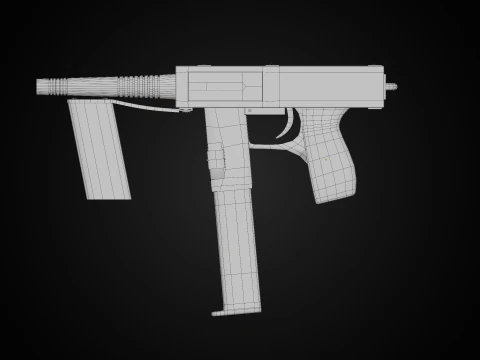 SerLea Ace - Double barrel SMG 3D Model