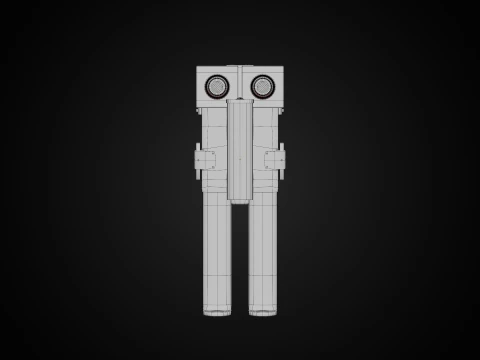 SerLea Ace - Double barrel SMG 3D Model