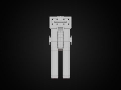 SerLea Ace - Double barrel SMG Modelo 3D