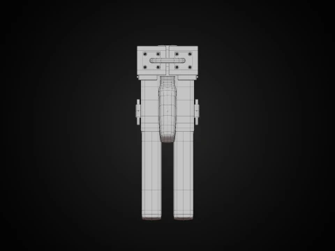 SerLea Ace - Double barrel SMG 3D Model