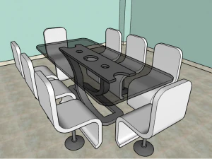 comedor 8 personas Modelo 3D