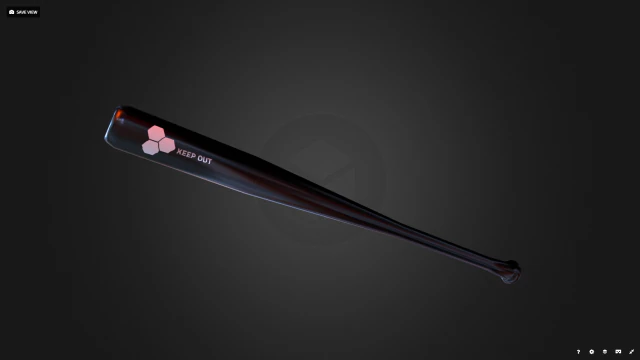 baseball bat 3D Model .c4d .max .obj .3ds .fbx .stl .blend 
