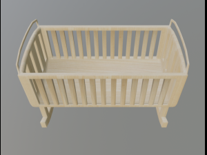 baby cot 3D 모델