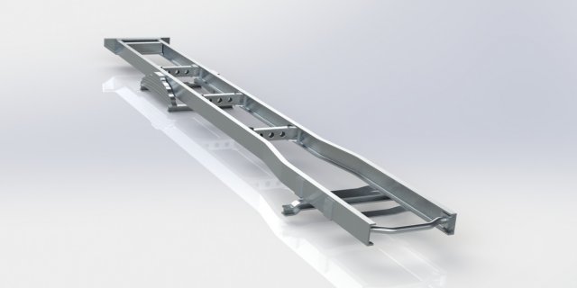 truck chassis Modelo 3D .c4d .max .obj .3ds .fbx .stl .blend 