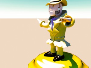 fallout 4-nick valentine bubble head 3D Model