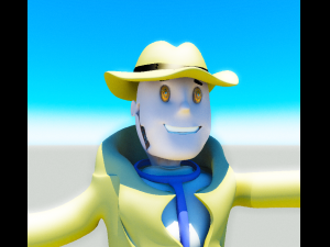fallout 4-nick valentine bubble head 3D Model