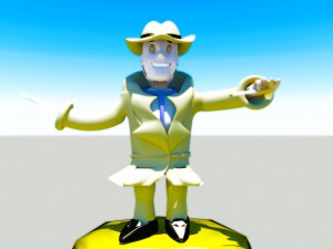 fallout 4-nick valentine bubble head 3D Model