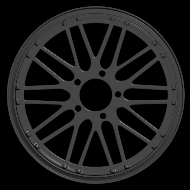 car rim 5 3D Modell .c4d .max .obj .3ds .fbx .stl .blend