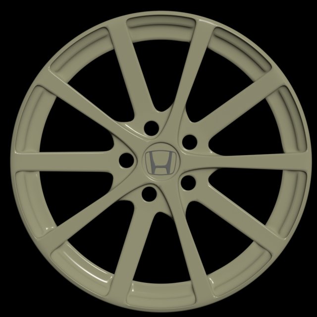 car rim 6 3D Model .c4d .max .obj .3ds .fbx .stl .blend 