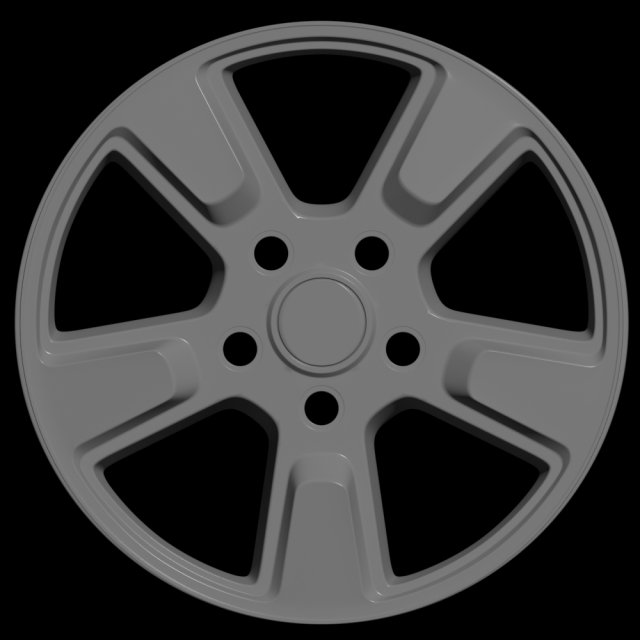 car rim 7 3D Model .c4d .max .obj .3ds .fbx .stl .blend 