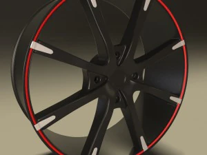 car rim 8b 3D Model