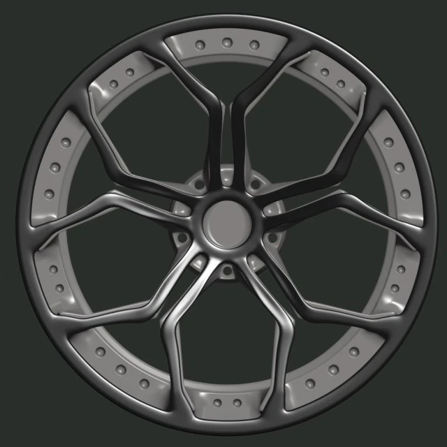 car rim 10b 3D Model .c4d .max .obj .3ds .fbx .stl .blend