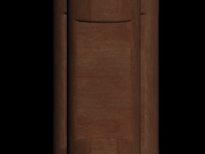 wooden bedside table 3D-Modell