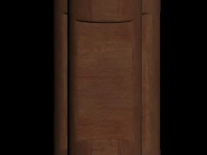 wooden bedside table 3D Model
