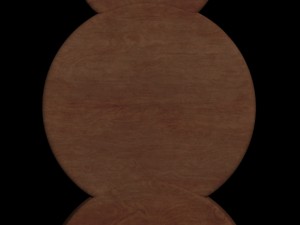 wooden bedside table 3D-Modell
