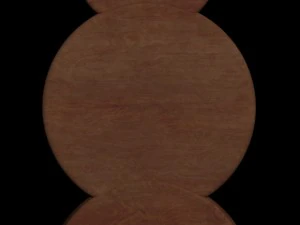wooden bedside table 3D Model