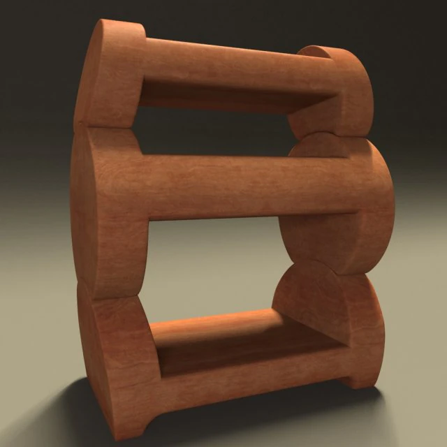 wooden bedside table 3D Model .c4d .max .obj .3ds .fbx .stl .blend 