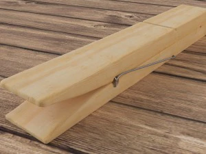 W&auml;scheklammer 3D Modell