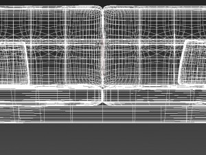 sofa and pillows Modèle 3D