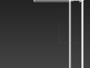 wooden old shelf Modello 3D