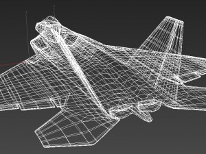 f-22 raptor fighter-jet Model 3D