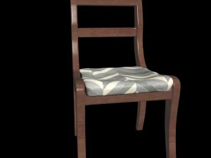 木椅 3D 模型