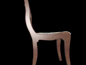 wooden chair Modèle 3D