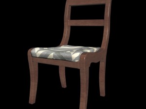 wooden chair Modèle 3D