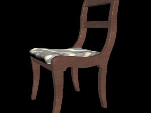 wooden chair Modèle 3D
