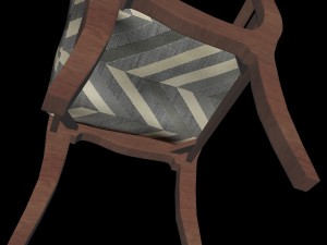 wooden chair Modèle 3D