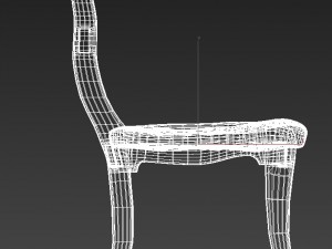 wooden chair Modèle 3D