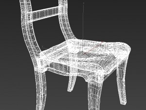 wooden chair Modèle 3D