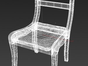 wooden chair Modèle 3D