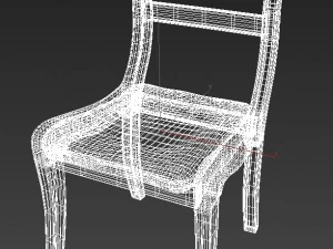 wooden chair 3D Model