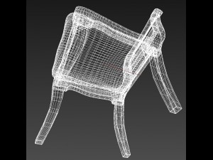 wooden chair Modèle 3D