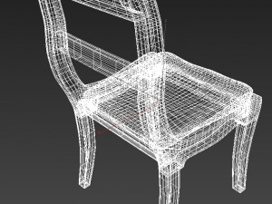 wooden chair Modèle 3D
