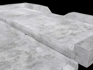 set of pavement modular sett 3D मॉडल