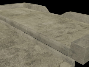 set of pavement modular sett 3D मॉडल