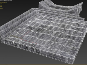 set of pavement modular sett 3D मॉडल
