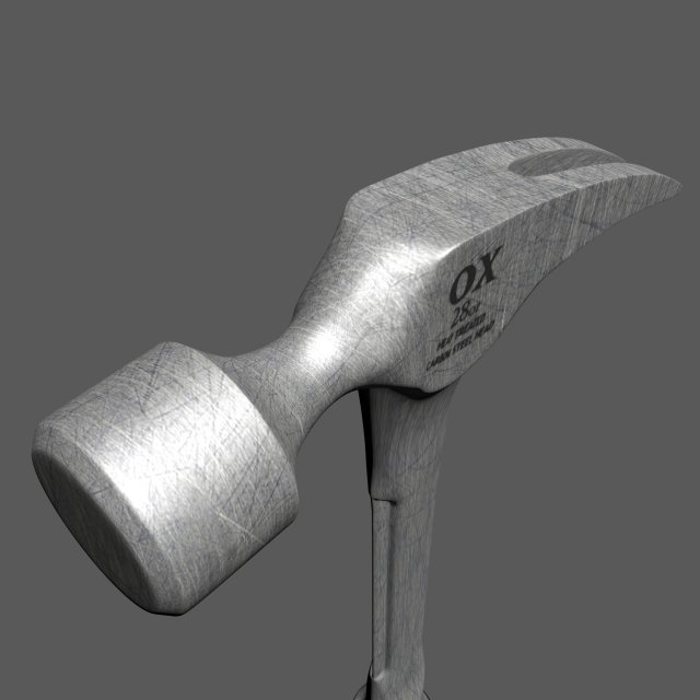 claw hammer 3D Модель .c4d .max .obj .3ds .fbx .stl .blend 