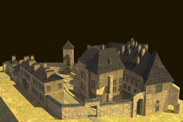 saltworks castle in wieliczka cracow poland Modelo 3D .c4d .max .obj .3ds .fbx .stl .blend 
