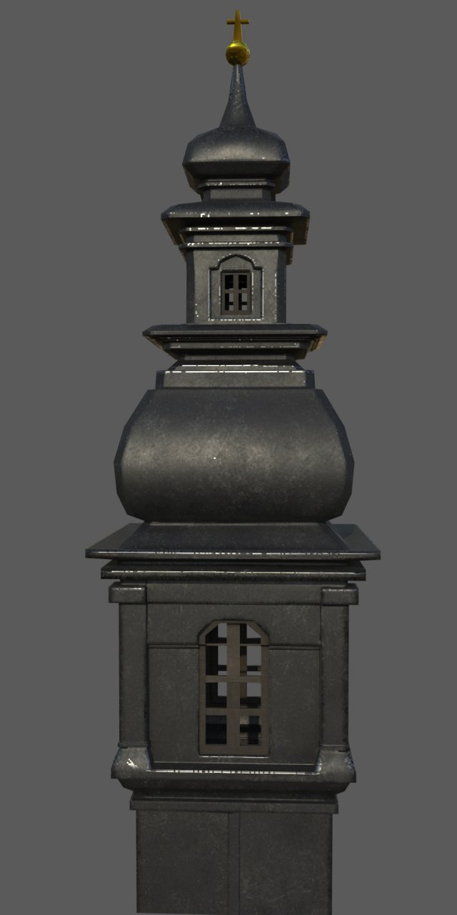 church tower 3Dモデル .c4d .max .obj .3ds .fbx .stl .blend 