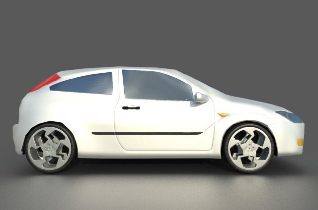 focus mk1 lowpoly 3D-Modell .c4d .max .obj .3ds .fbx .stl .blend 