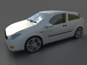 focus mk1 lowpoly 3D-Modell